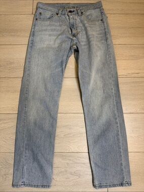 Levi’s 505 Regular Fit Straight Leg Jeans Light Wash Denim Men’s Size 30x30 EUC